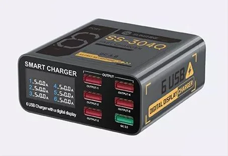 SUNSHINE SS-304Q Smart Lightning Charger/6 USB Ports