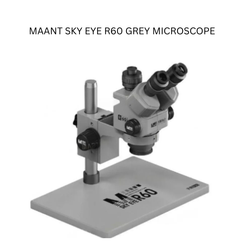 MaAnt Sky Eye R60 7-60X Zoom Trinocular Microscope 0.7X-6.0X Objective Lens PCB/SMD/BGA Industrial Microscope for Phone Repair