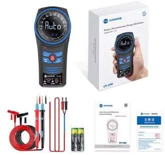Sunshine DT-24R Rotary Dial Automatic Range Multimeter Digit Color Screen Display AC DC Voltage Measurement Phone Repair tools
