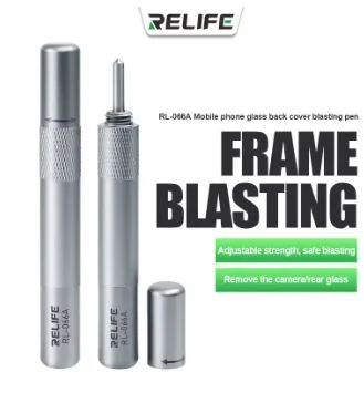 RELIFE RL-066A Glass Breaking Pen Adjustable Strength Phone Repair Rear Glass Back Cover Disassembly Tools Blasting Pen