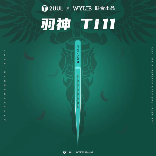 2UUL Titanium Alloy Ultralight Tweezer for Precise Phone Board Repair