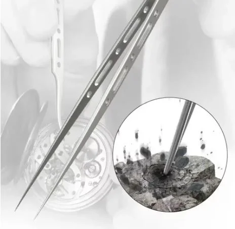 MECHANIC Extra Hard Anti-Magnetic Tweezer Stainless Steel Bent Pointed for Phone PCB Motherboard Soldering Repair Tweezers Tool