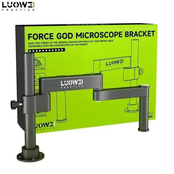 LW-017 Metal Forging 360 ° Rotating Microscope Bracket Arm for 99% Microscope Kit on the Market Can Bear 20kg Universal Support