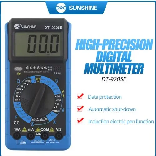 SUNSHINE DT-9205E Digital Multimeter AC/DC Voltage Current Resistance Capacitance Tester Handheld test Instrument Power Meter