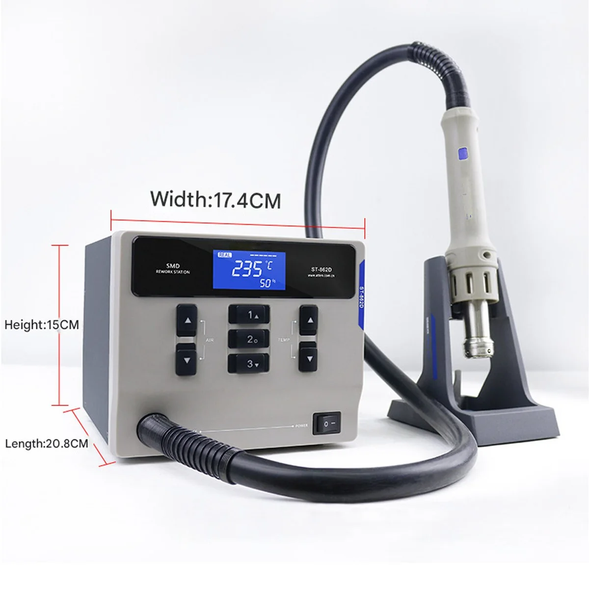 ATTEN St-862D 1000W Hot Air Digital Display Desoldering  Rework Station