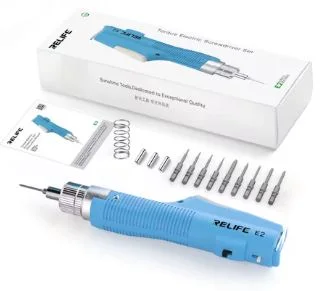 RELIFE E2 Torque Electric Screwdriver Set Multi-speed Adjustable Torque ,Adjustable Forward and Reverse Rotation Repair Tools