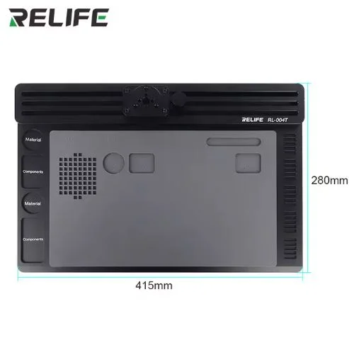 RELIFE RL-004T Microscope Aluminum Alloy Track Movable Base for Repair Mobile Phone