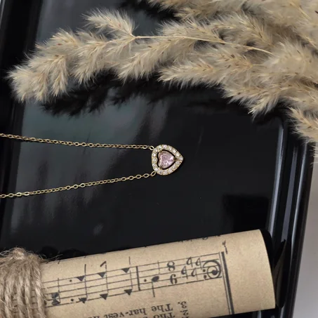 Pink-Heart Necklace