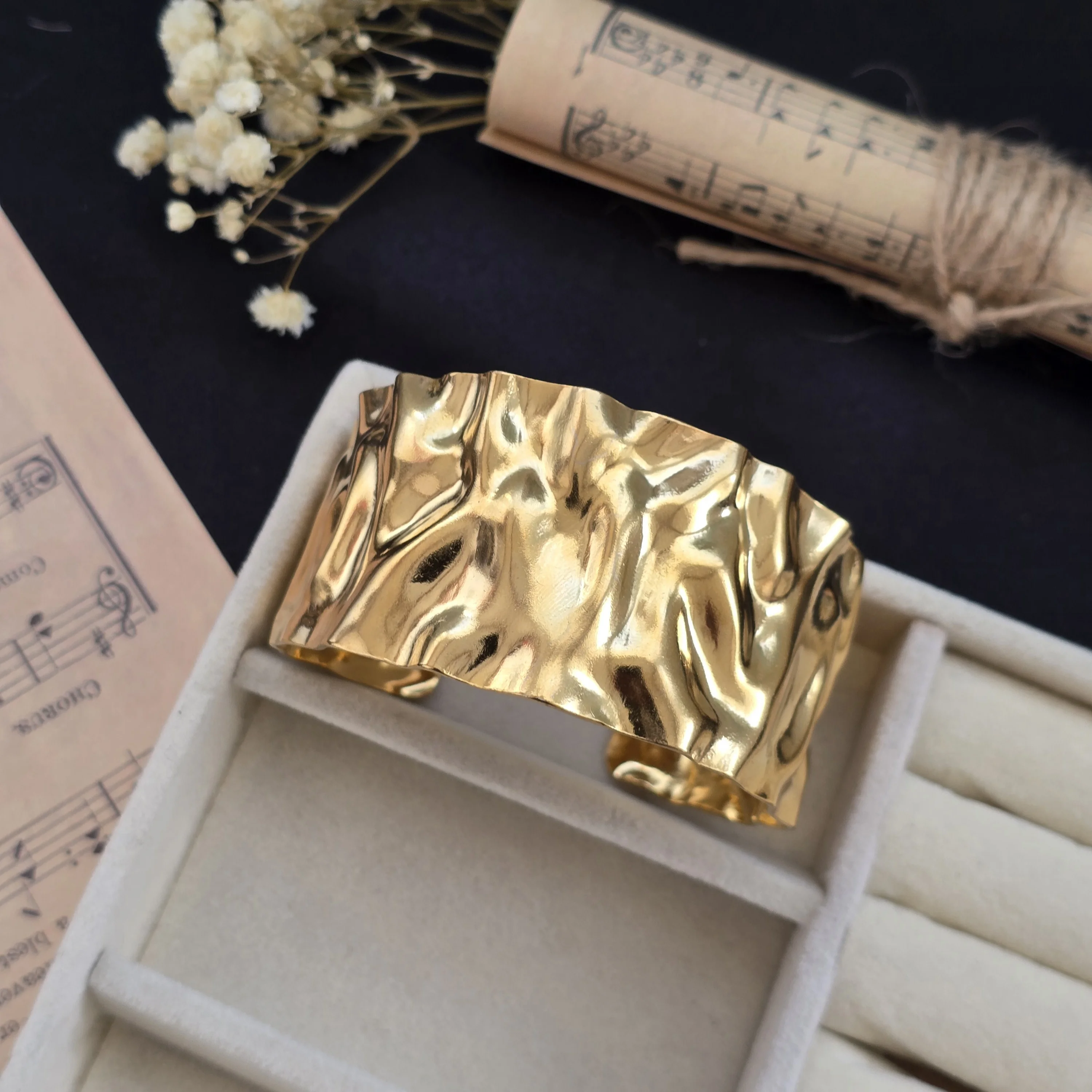 Molten-Texture Bracelet