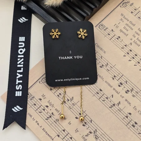 Snowflake-Stud Earrings