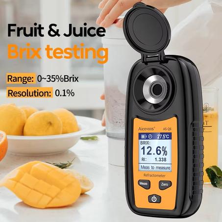 Réfractomètre  Brix numérique Gamme 0 - 35 %  pour mesurer la teneur en sucre, jus de fruits, boissons Sprite, boisson, testeur de sucre