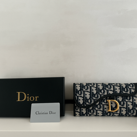 Dior oblique toile bleu