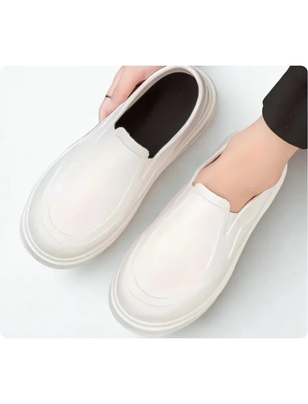 حذاء عملي خفيف الوزن مريح للمشي – ضد الماء – للرجال والنساء (بيج/أسود) Practical Lightweight Comfortable Walking Shoes – Waterproof – For Men and Women (Beige/Black)