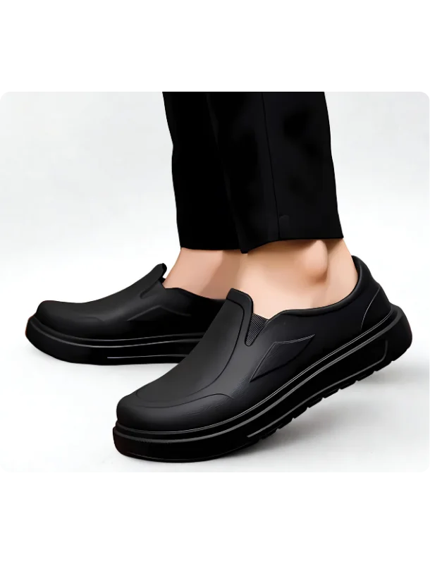 حذاء عملي خفيف الوزن مريح للمشي – ضد الماء – للرجال والنساء (بيج/أسود) Practical Lightweight Comfortable Walking Shoes – Waterproof – For Men and Women (Beige/Black)