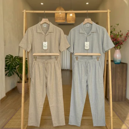 Ensemble  en Lin  ☀️ | Offre Limitée — 2 et 3 pièces