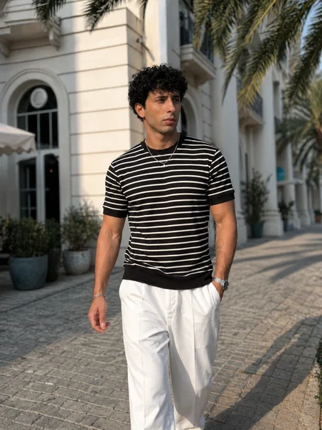 T-shirt ZARA Maille Rayée