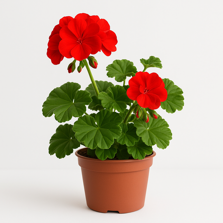 باك يضم 4 نبتات جيرانيوم أصلية (2 حمراء و2 بيضاء)