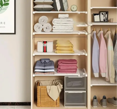 حامل رف قابل للتعديل للخزائن بدون حفر