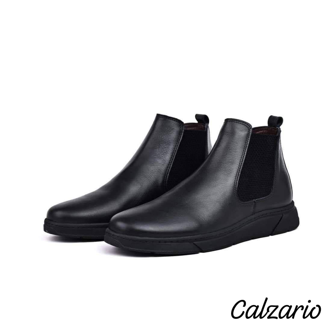Calzariio | بوت رجالي أنيق من الجلد الطبيعي – مريح وأسلوب عصري راقٍ