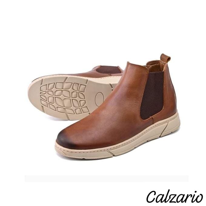 Calzariio | بوت رجالي أنيق من الجلد الطبيعي – مريح وأسلوب عصري راقٍ
