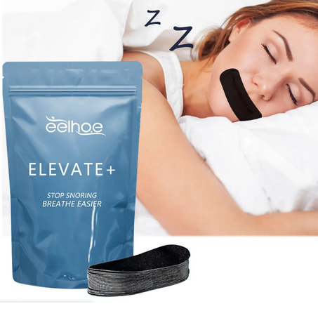 شريط لصق مضاد للشخير - شريط الفم للتنفس الأنفي أثناء النوم وعلاج انقطاع التنفس