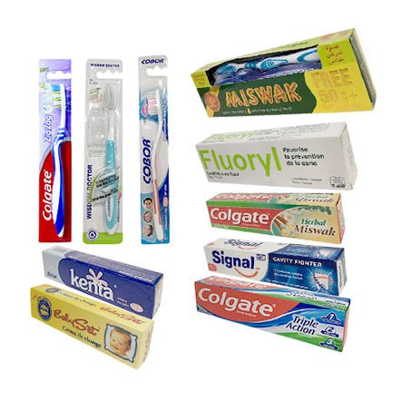 معجون و فرشاة الأسنان