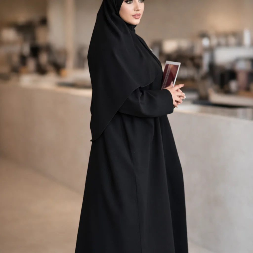عباية أنيقة بتصميم عصري