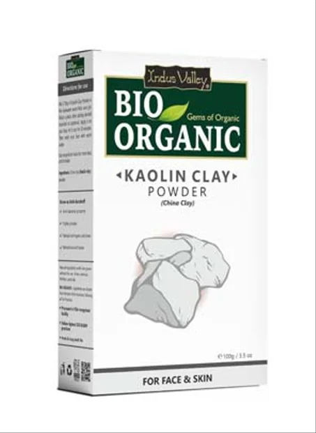 ماسك الوجه - مسحوق طين الكاولين الطبيعي من Indus Valley