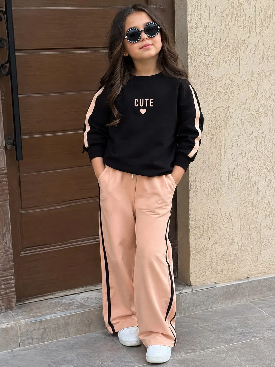 طقم بنات cute | توب مونطوني