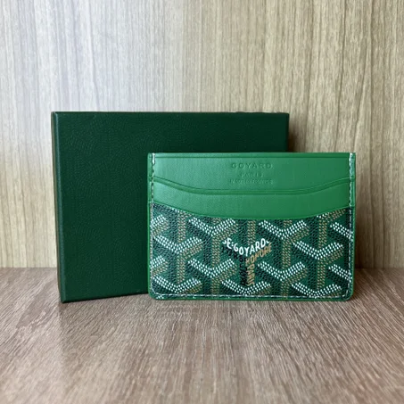 Porte carte Goyard vert