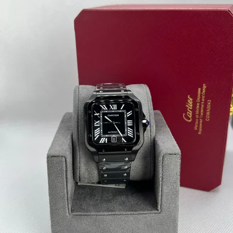 Cartier santos automatique full black