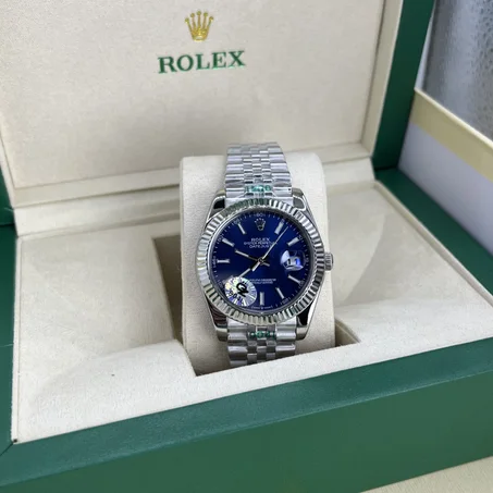 SWISS Datejust bleu