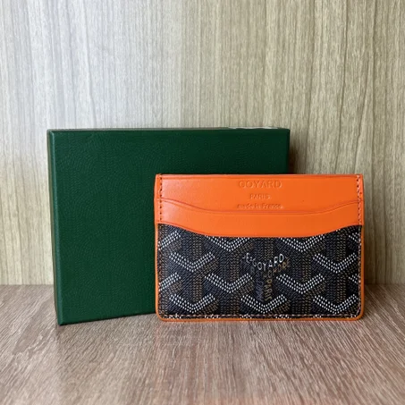Porte carte Goyard orange
