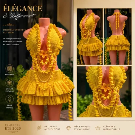 Ensemble Crochet  Deux Pieces