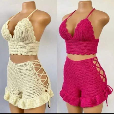 Ensemble Crochet en Couleur au Choix