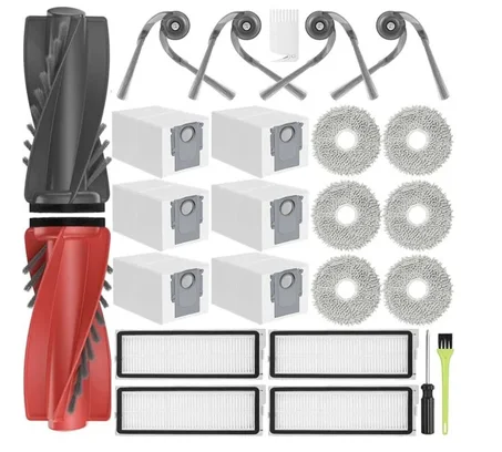 Kit Accessoires pour Roborock Qrevo Curv/Qrevo Edge S5A / Qrevo S5V/ Qrevo Curv S5X/ Qrevo E BROSSE ET ACCESSOIRE D’ASPIRAT