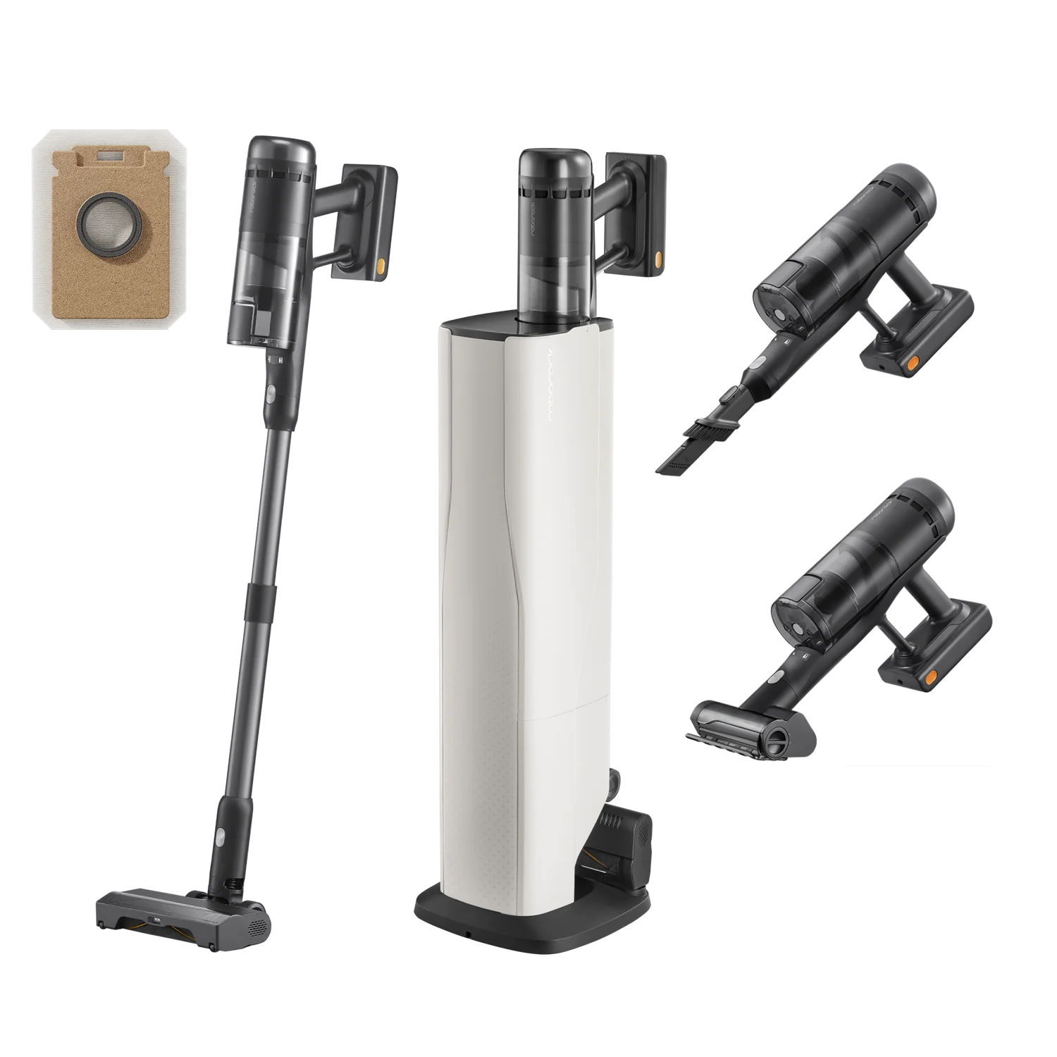 Roborock H60 Hub Ultra aspirateur balai sans fil avec station d'accueil à vidage automatique