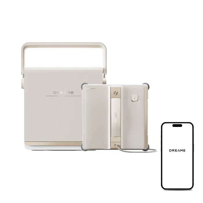 robot laveur de vitres Dreame C1 Station, Aspiration de 5500 Pa,Protection et Sécurité Fiables, Nettoyage humide amélioré grâce