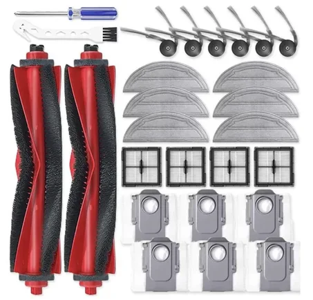 Kit D'Accessoires de Rechange pour Aspirateur Robot pour Roborock Q10 S5/Q10 S5+/Q10 X5/Q10 X5+. Pièces Détachées.