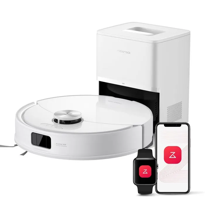 Roborock Q10 PF+ Aspirateur Robot -10000 Pa -Upgrade du Q8 Max+/S8+ ,Double Anti-emmêlement, Système VibraRise 2.0 Blanc