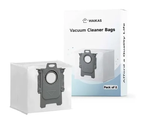Lot de 8 Sac à Poussière de Grande Capacité pour Aspirateur, Compatible avec Roborock Q5 Q5+ Q7 Q7+ Q8 S7 S8 S8+ Pro/Pro+/Max/Max+
