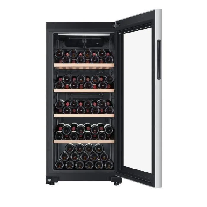 HAIER HWS116GAE - Cave à vin de vieillissement - Pose libre - 116 bouteilles H126.5 x L59,5 cm - Noir