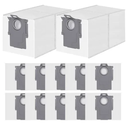 Lot de 12 sacs a poussiere 3L pour Roborock Qrevo S/Master/Curv/Edge, S8 MaxV Ultra, Saros 10/10R/Z70, QV 35S/35A, QR 598/798