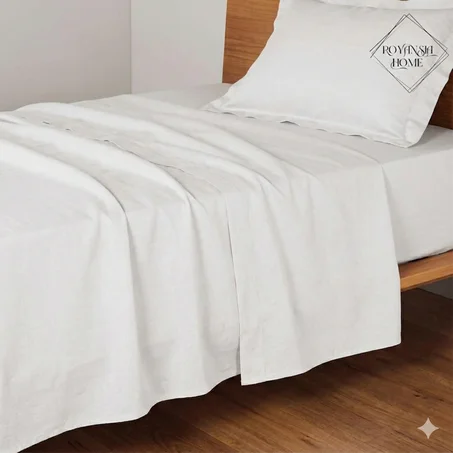 Drap Plat 1 Place – Tissu Doux et Léger – Confort Quotidien - Blanc