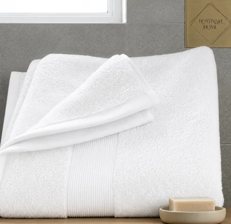 Serviette 50x90 – Douce & Absorbante – Idéale pour les Cheveux & le Visage - Blanc
