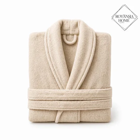 Peignoir de Bain – Douillet, Absorbant & Élégant  – Confort Total Après la Douche - Beige XL