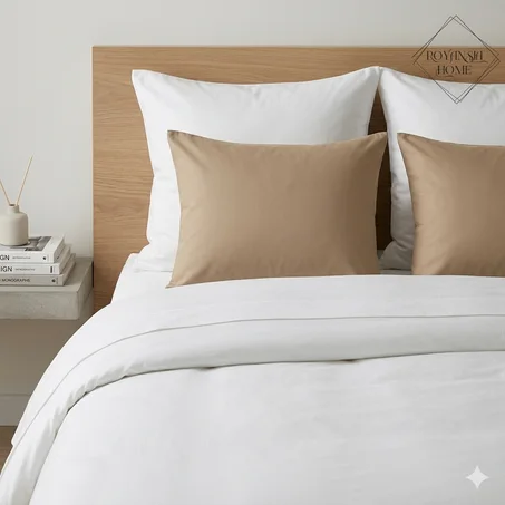 Taie d’Oreiller 50x70 – Douce, Pratique & Élégante - Beige