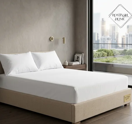 Drap-Housse 140x200 cm + 2 Taies d’Oreiller - Blanc – Confort Doux & Pratique – Tissu Résistant