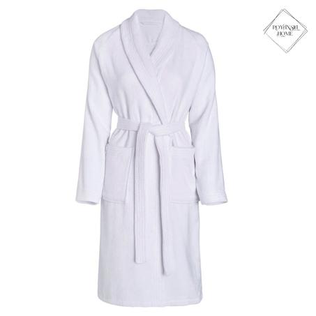 Peignoir de Bain – Douillet, Absorbant & Élégant – Confort Total Après la Douche - Blanc