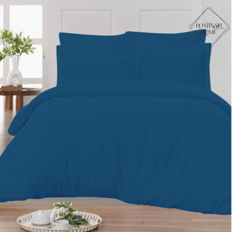 Housse de Couette 2 Places 220x240 cm – Élégance, Protection & Confort - Bleu